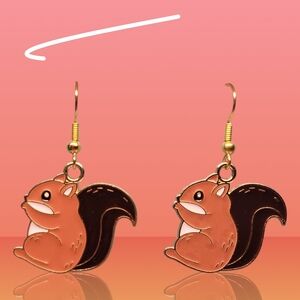 Cute Squirrel Earrings 286